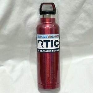RTIC Lava Red Water Bottle 20oz Red Sparkle New Hot Cold Drinks Reuse